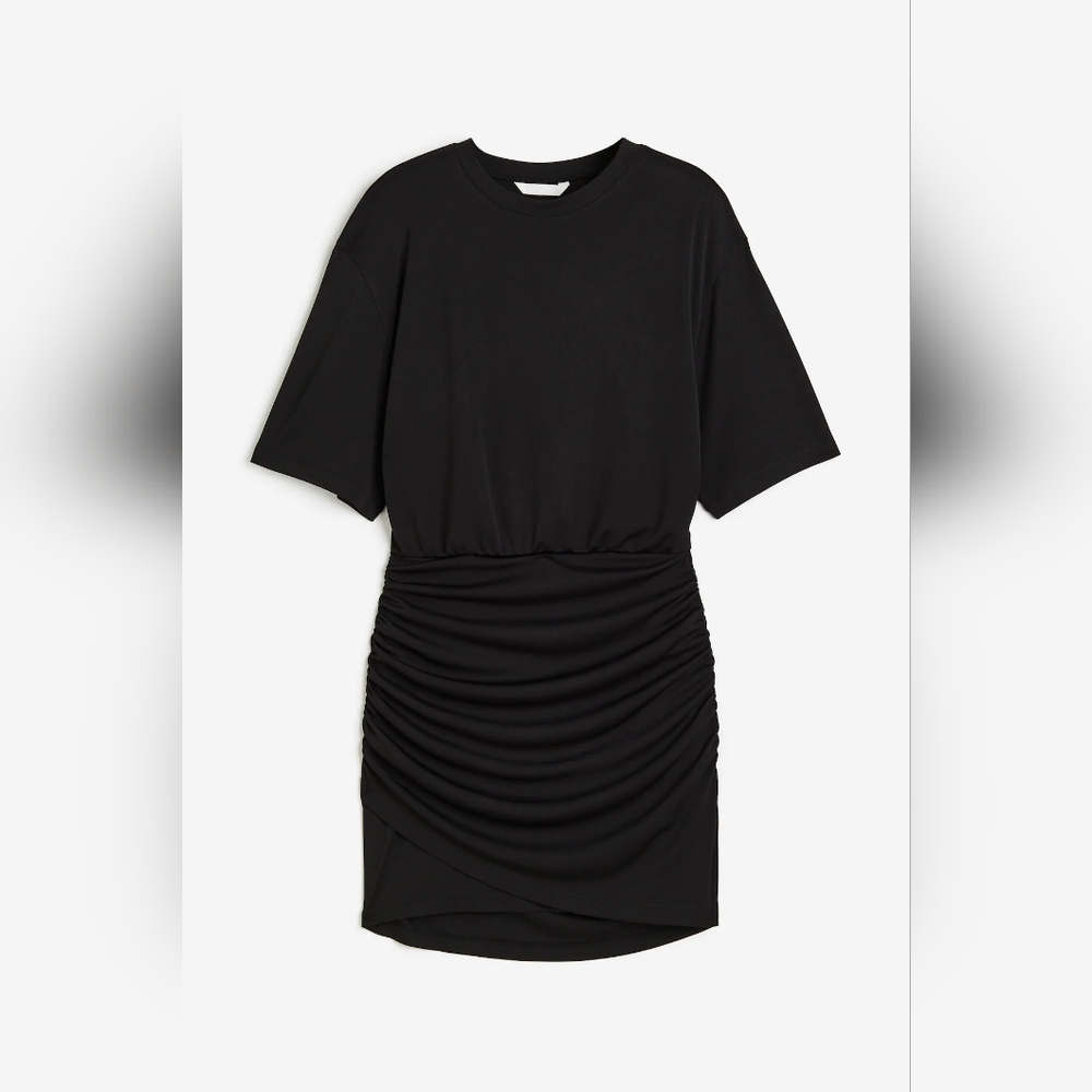 NWOT H&M Ruched T-shirt Dress Size Small